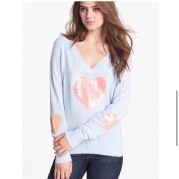Wildfox White Label Sequin Heart S - Picture 2 of 8